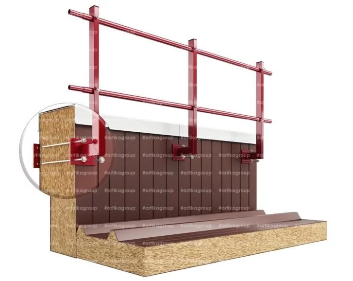 Ограждение кровли Parapet Г-образная стойка